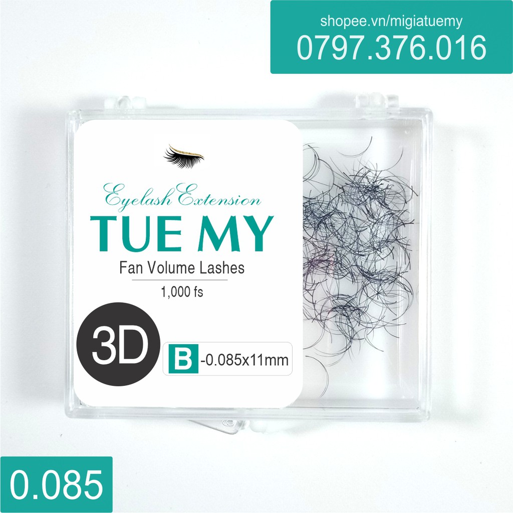 Mi Lụa Fan Volume 3D Sợi 0.08