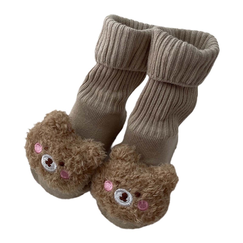 Vớ Cotton Mềm Chống Trượt Hình Gấu Dễ Thương Cho Bé