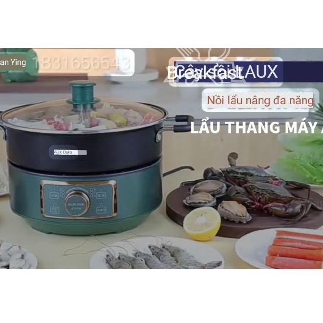 Nồi Lẩu Điện Thang Máy Đa Năng AUX 5L Cao Cấp Chính hãng - Bảo Hành 12 Tháng