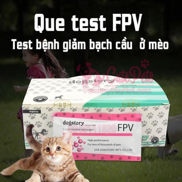 ❤️FREESHIP ❤️ Que Test  FPV Kit Xét Nghiệm Bệnh Giảm Bạch Cầu Mèo - CutePets Phụ kiện chó mèo Pet shop Hà Nội