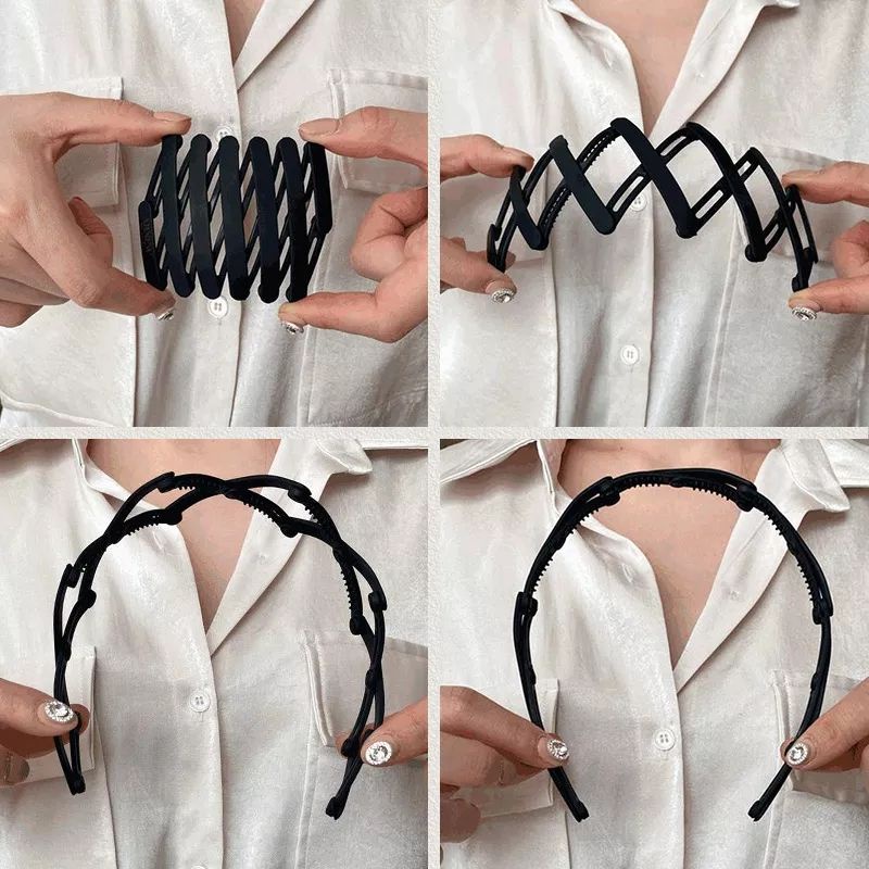 Băng Đô Gấp Gọn Co Giãn Xinh Xắn Bờm Tóc Gấp Gọn