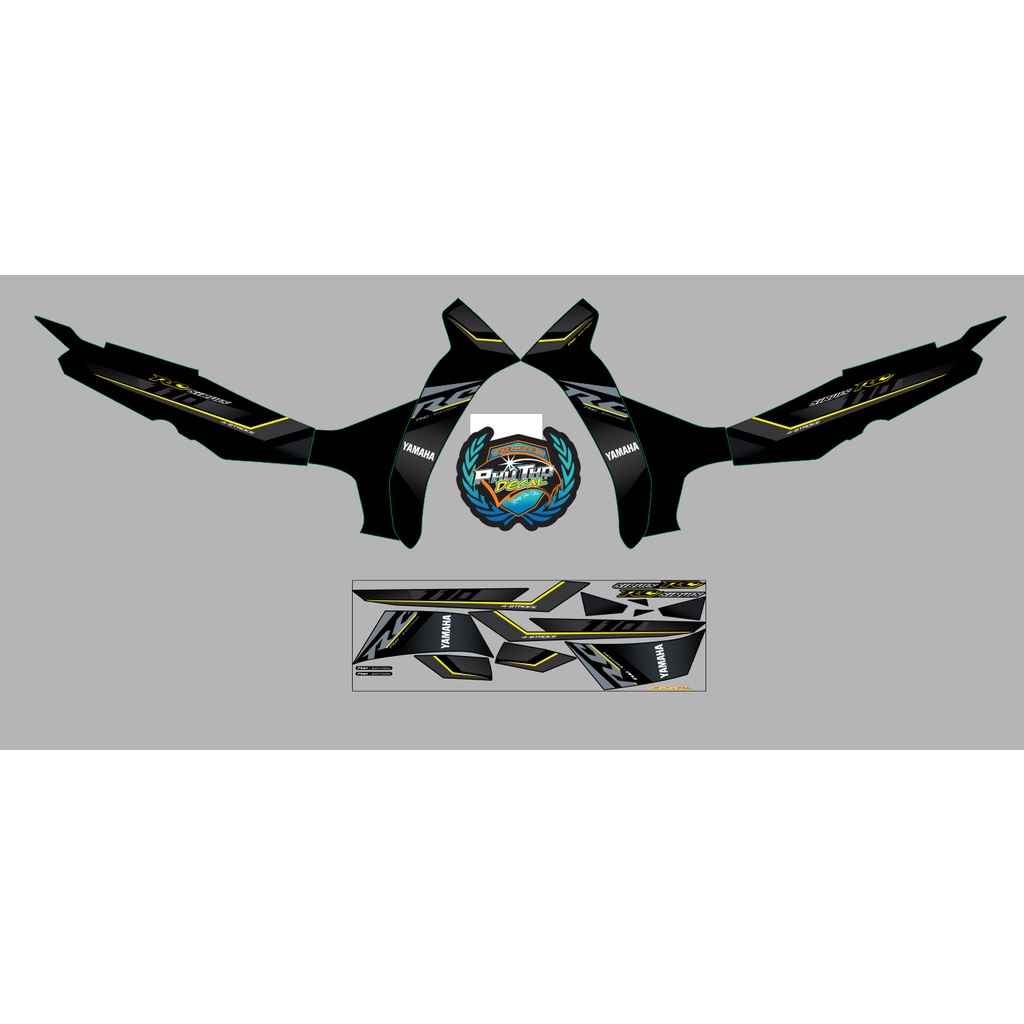 Tem sirius rơi RC đủ màu- 50cc-110cc- 3 lớp- tặng logo rice