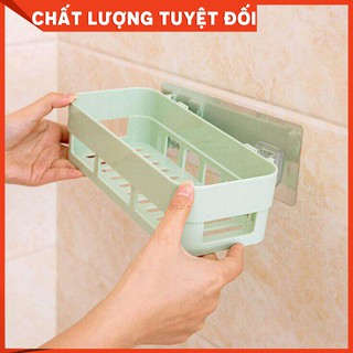 Kệ Nhựa Nhà Tắm Nhà Bếp Mini Dán Tường Chịu Lực Tiện Lợi