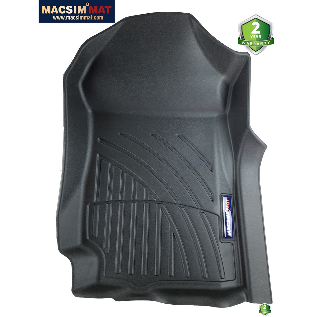 Thảm lót sàn ô tô Ford Ranger Raptor Nhãn hiệu Macsim chất liệu nhựa TPV cao cấp màu đen