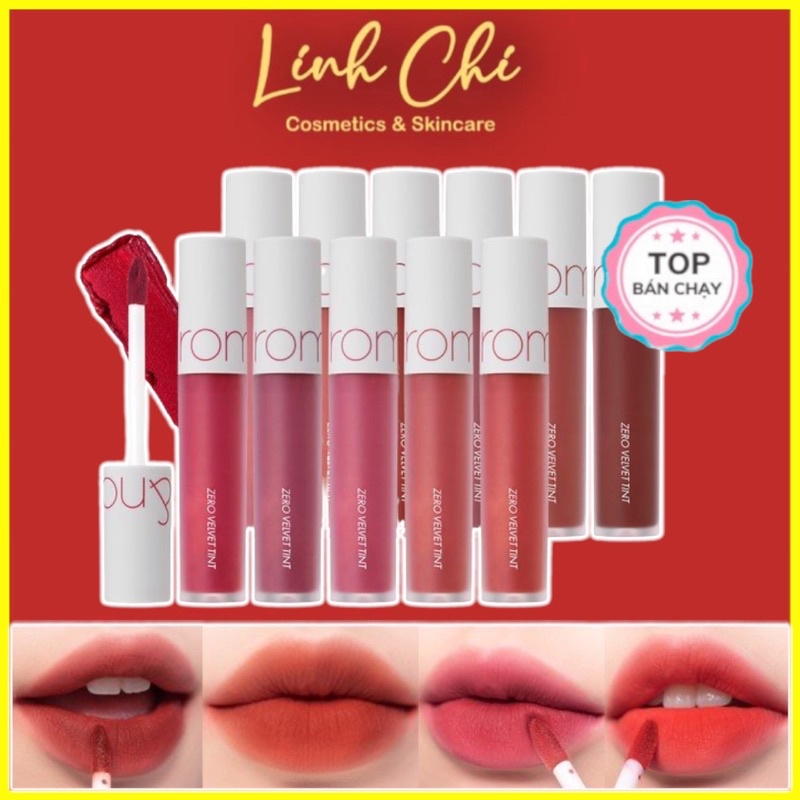 Son Kem Lì Hàn Quốc Romand Zero Velvet Tint 5.5g Chính Hãng