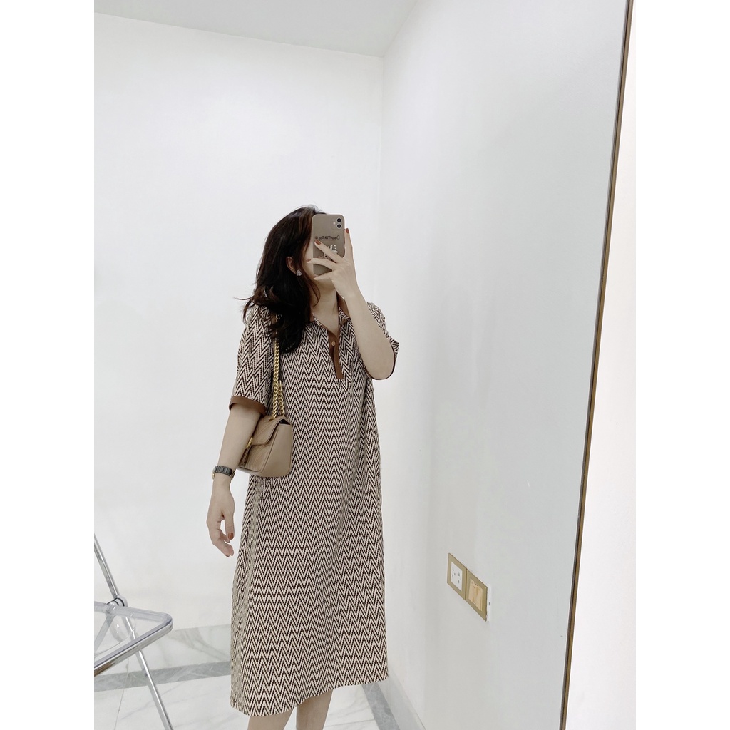 Váy suông cotton - Đầm thun tay lỡ