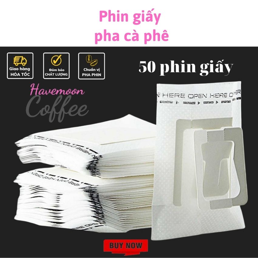 Cafe Rang Xay Phin Giấy Pha Cà Phê Đi Du Lịch Havemoon Coffee Mix 5 Hạt Nguyên Chất Pha Phin Đậm Vị Nguyên Bản