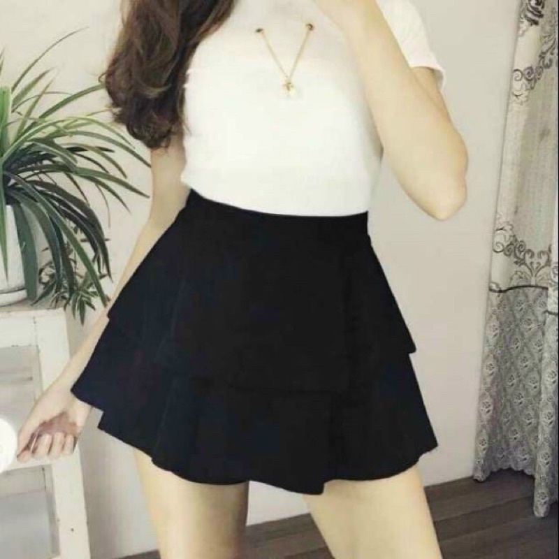 Váy xoè 2 tầng
