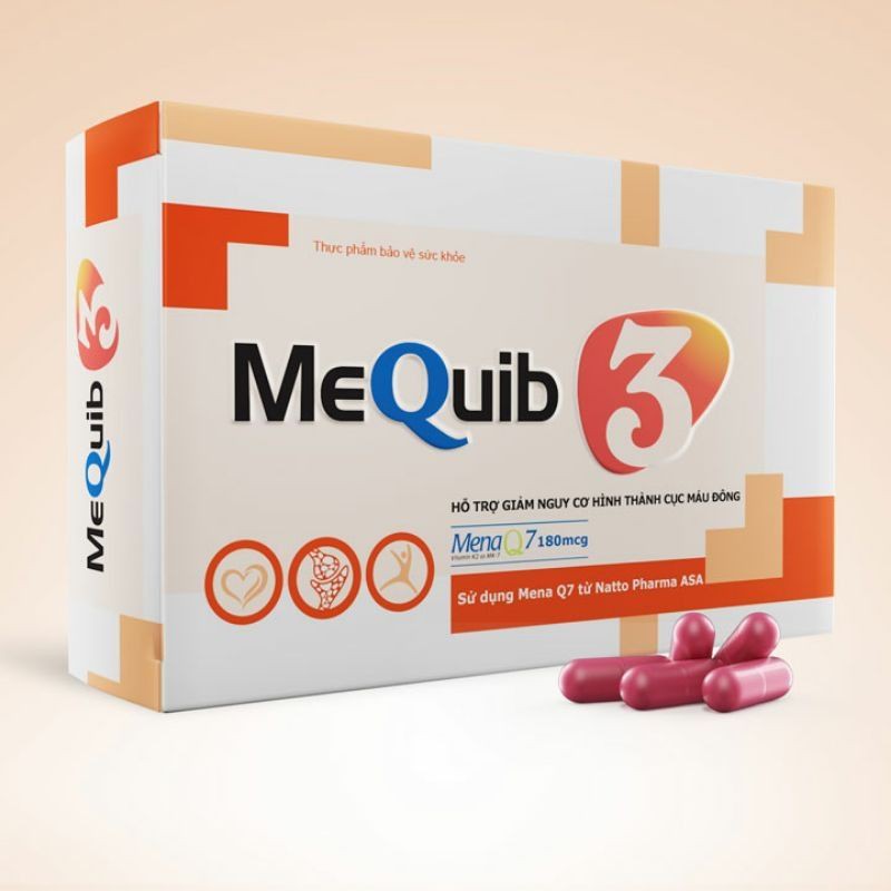 Mequib 3 - Ngăn Lão Hóa Tim Mạch &amp; Phòng Ngừa Đột Quỵ HỘP 30 VIÊN