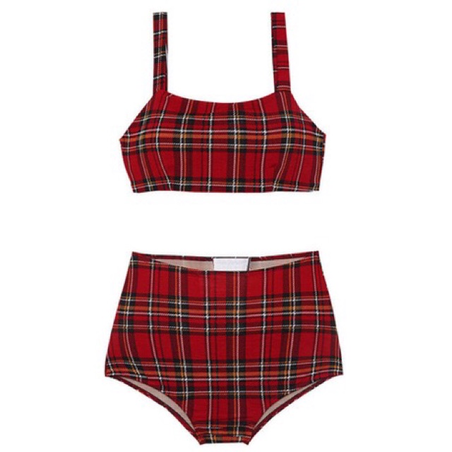 Bikini caro đỏ mẫu mới( kèm hình thật) | BigBuy360 - bigbuy360.vn