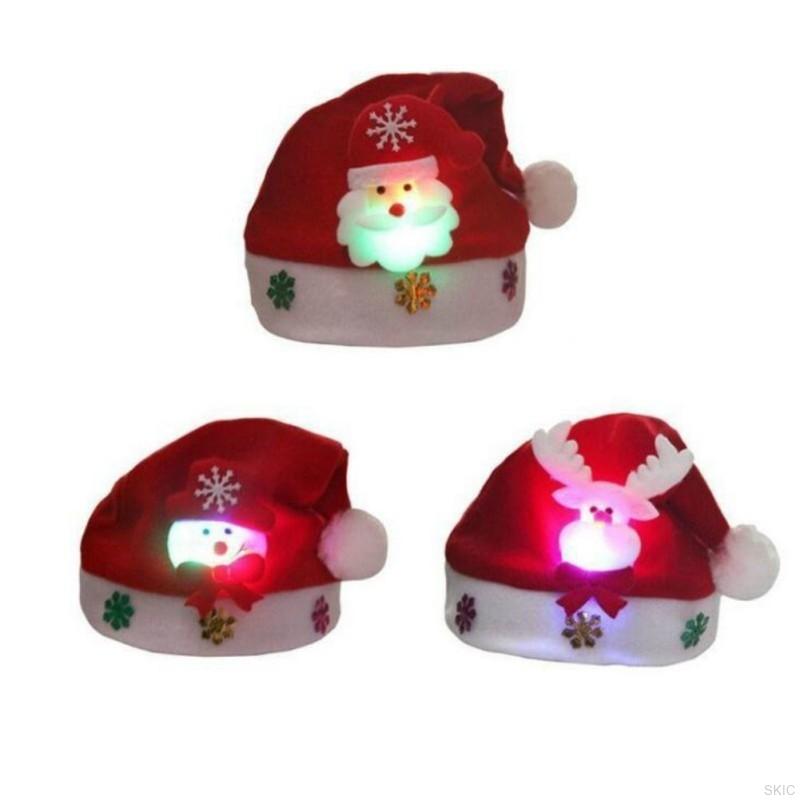 Mũ Ông Già Noel / Tuần Lộc / Người Tuyết Có Đèn Led