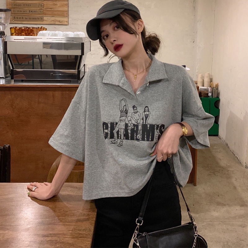 Áo polo Dáng Rộng Phong Cách Hàn Quốc Thời Trang Cho Nữ JL-TX-257 2022