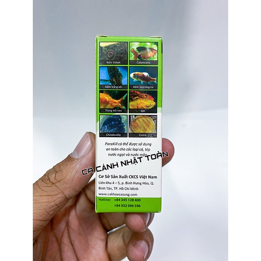 ĐỐM TRẮNG, KÝ SINH TRÊN CÁ CẢNH PARAKILL CKCS 20ML