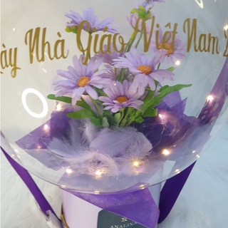 [MIỄN PHÍ VẬN CHUYỂN] HOA BÓNG CÚC HỌA MI TÍM