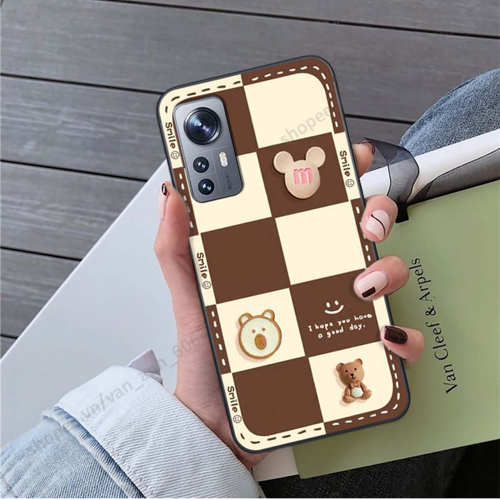 Ốp lưng Xiaomi 12 / Xiaomi 12 Pro hình gấu, kẹo dễ thương cute