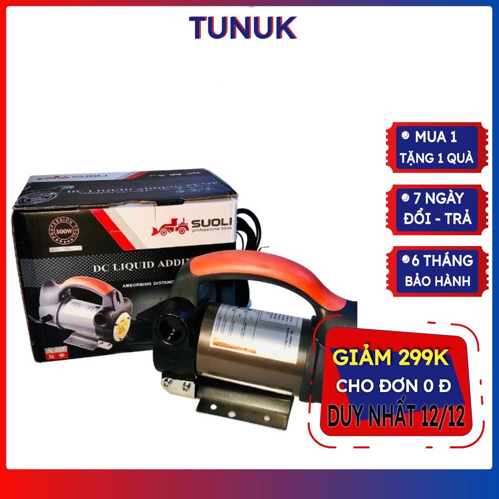 ◕┇Máy bơm dầu TUNUK, nhớt, diezel , thủy lực mini 12v 24v 220v, motor lõi đồng lưu lượng 40L/phút