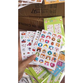 set 4 tấm sticker nhiều hình