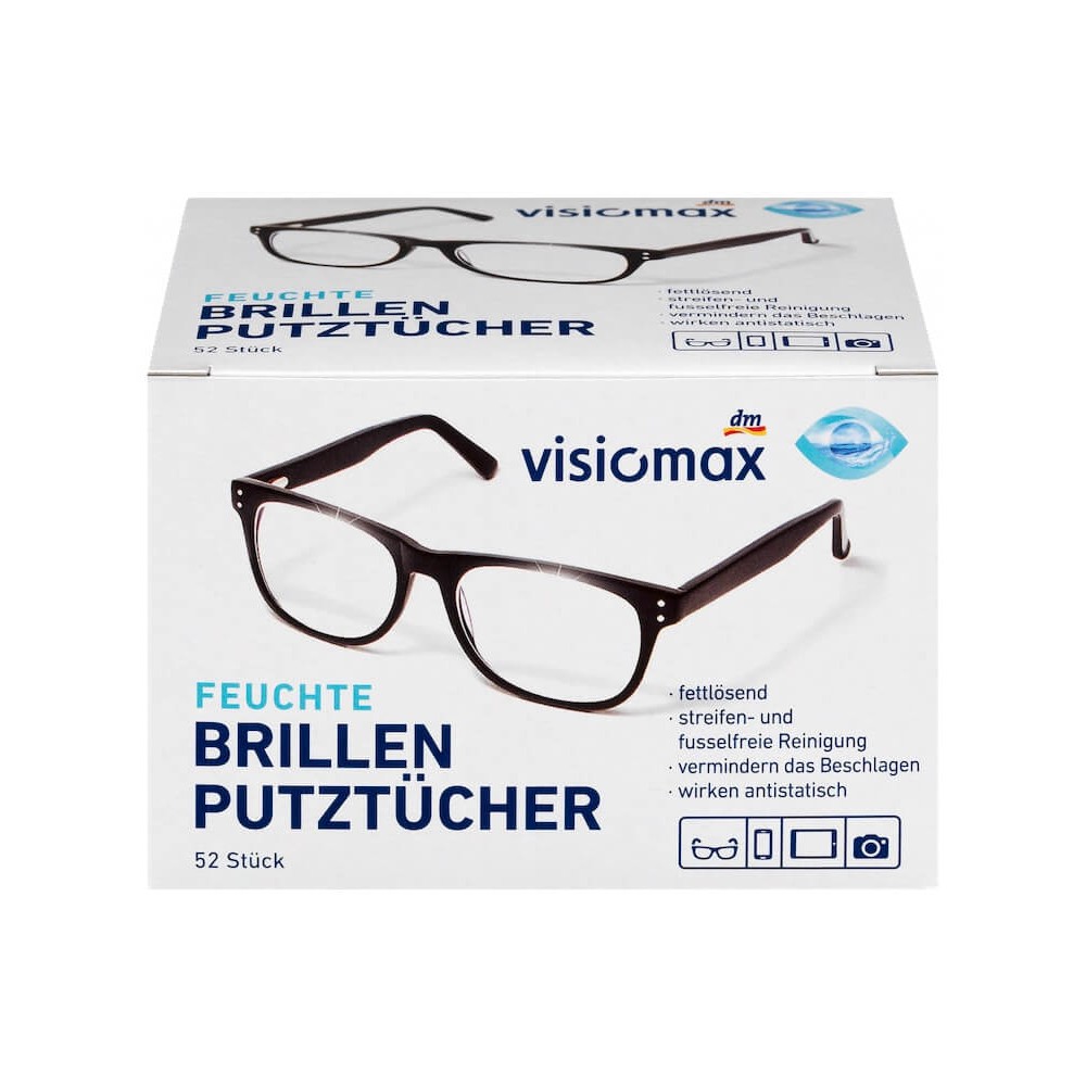 Giấy lau màn hình điện thoại , mắt kính , máy ảnh Visiomax 52 tờ loại bỏ bụi bẩn và làm sạch bề mặt hàng đức