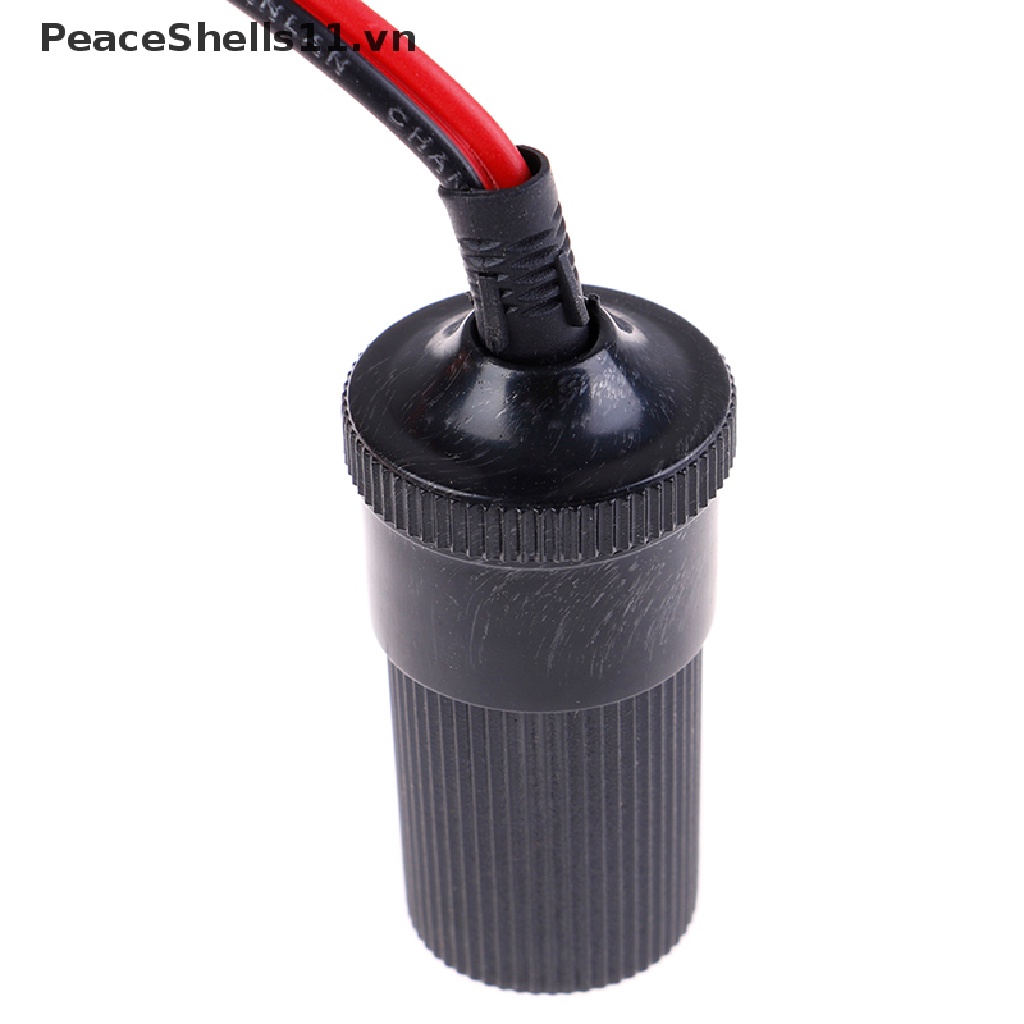 [PeaceShells] Phích Cắm Chuyển Đổi Nguồn Điện Đầu Cuối Thuốc Lá 12V Có Kẹp Tiện Lợi