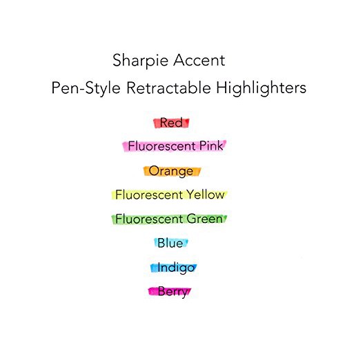 Bút dạ quang đầu bấm ngòi nhỏ Shapie Retractable Highlighter 2.7mm (Cây lẻ)