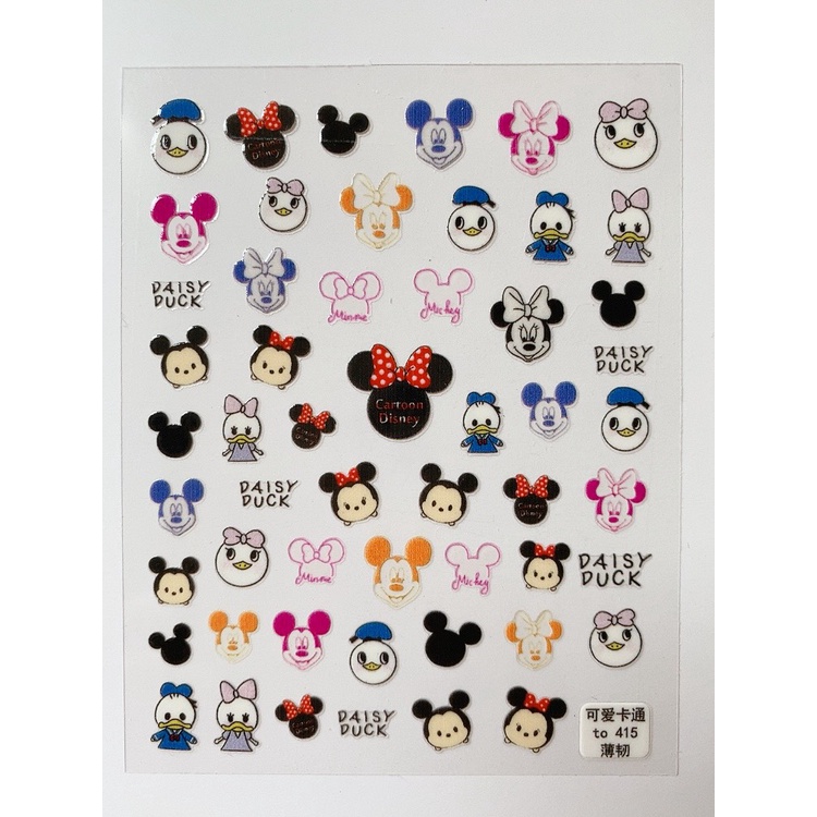 Sticker dán móng tay mickey đủ mẫu siêu hot