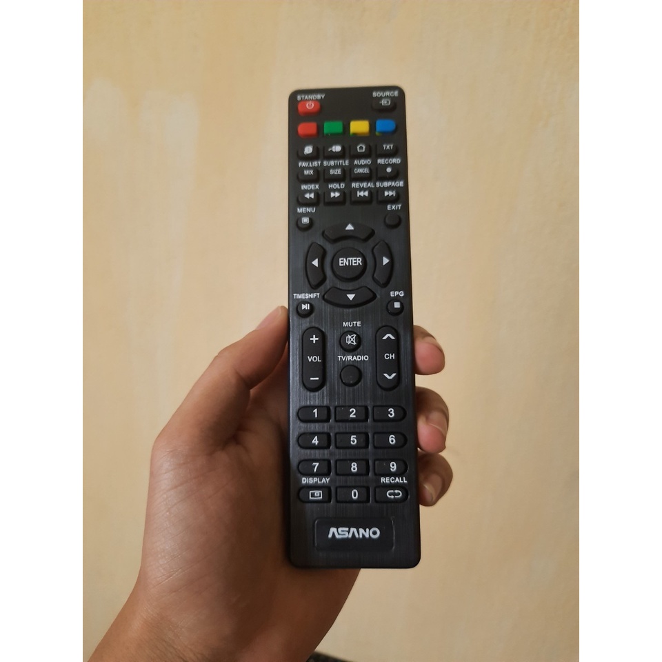 Remote Điều khiển TV Asano ngắn - Hàng mới chính hãng 100% tặng kèm Pin