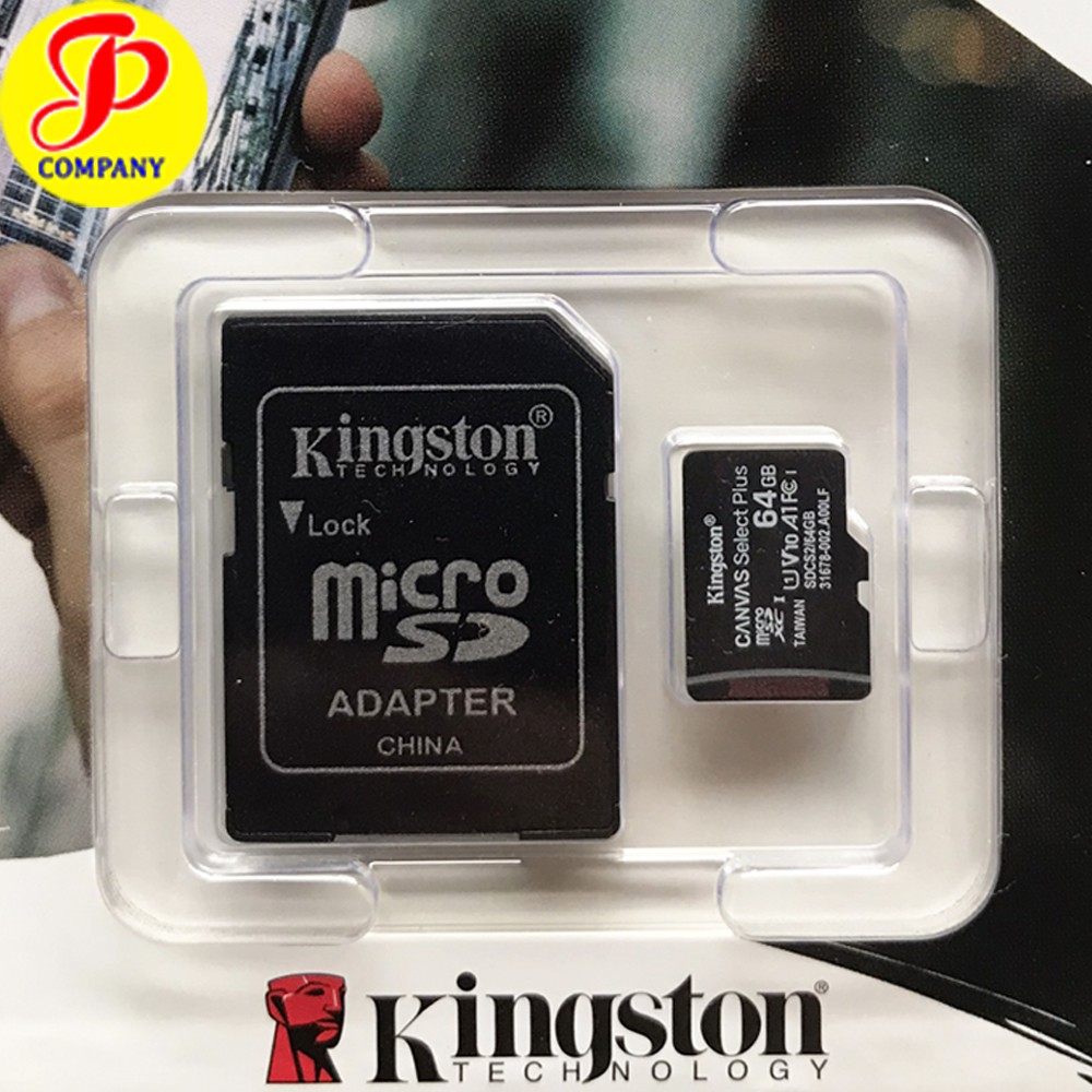 [Mã ELFLASH5 giảm 20K đơn 50K] Thẻ nhớ Kingston microSD Canvas Select Plus 64GB - Hàng Chính Hãng FPT