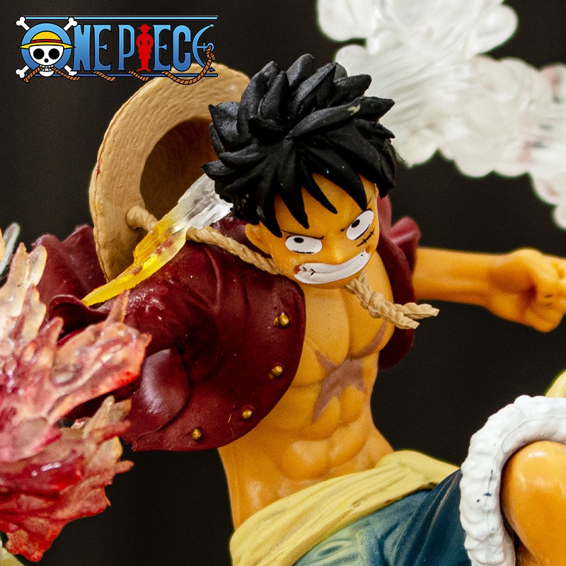 YDM One piece Anime Action Figure 20cm fire punch luff Character Collection Model Doll Desktop ornaments Decorate dfv trend