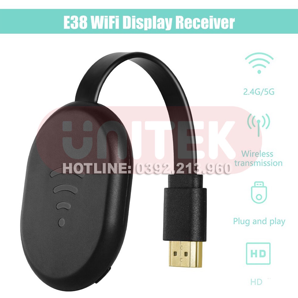 Thiết Bị HDMI Không Dây Kết Nối Điện Thoại Với TV Wireless E38