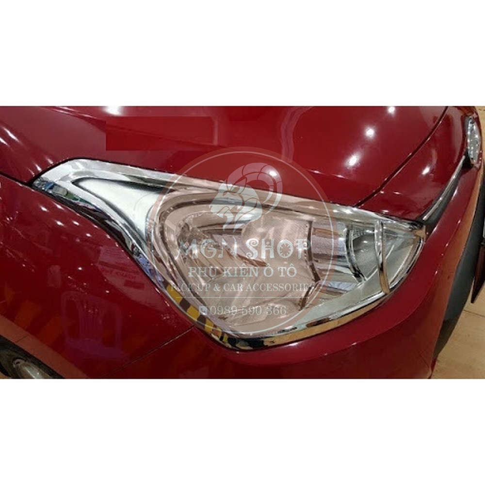 [Ốp đèn pha] [Hyundai Grand I10] [Hatchback 2013 - 2021] [Sedan 2015 - 2021] [màu bạc]