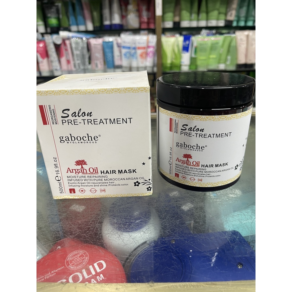 Kem Hấp Ủ Tóc Phục Hồi Hư Tổn GABOCHE Argan Oil 500ml