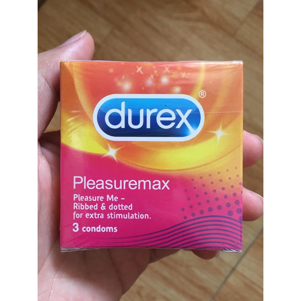 [Chính Hãng] Bao Cao Su Gân Gai Durex Pleasuremax - Hộp 12s