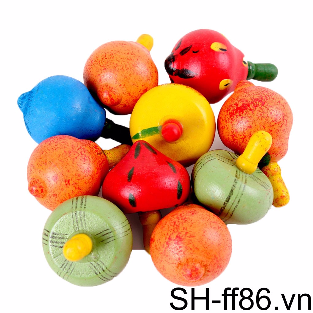 Con Quay Đồ Chơi Fleinhoz Bằng Gỗ Mới Lạ Dành Cho Trẻ Em