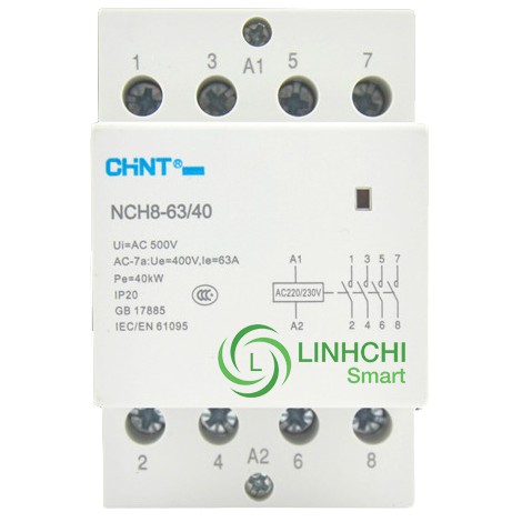 Contactor Khởi động từ 3 pha CHINT NCH8 63A - BH 12 Tháng