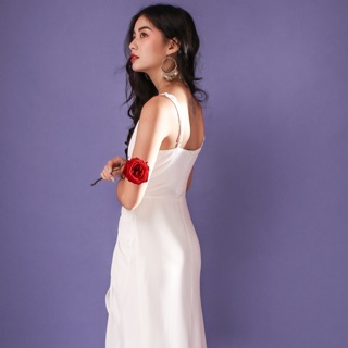 Đầm trắng rút dây - jasmine