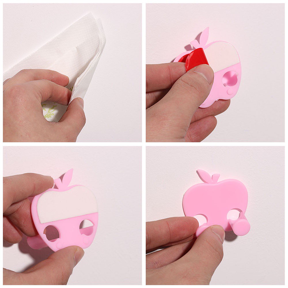 Giá Đỡ Phích Cắm Dán Tường Đa Năng Màu Sắc Ngẫu Nhiên