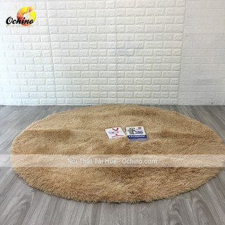Thảm Lông Trải Sàn và Trang Trí HÌnh Tròn 1m6 (Lông dài và đẹp)