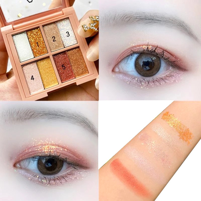 [Hàng mới về] Bảng phấn mắt 8 màu ánh nhũ lấp lánh lâu trôi chống thấm nước | BigBuy360 - bigbuy360.vn