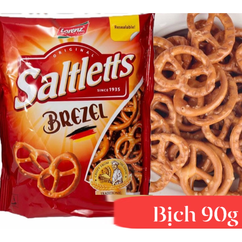 Bánh xoắn Saltetts Brezel Lorenz 90g, 150g