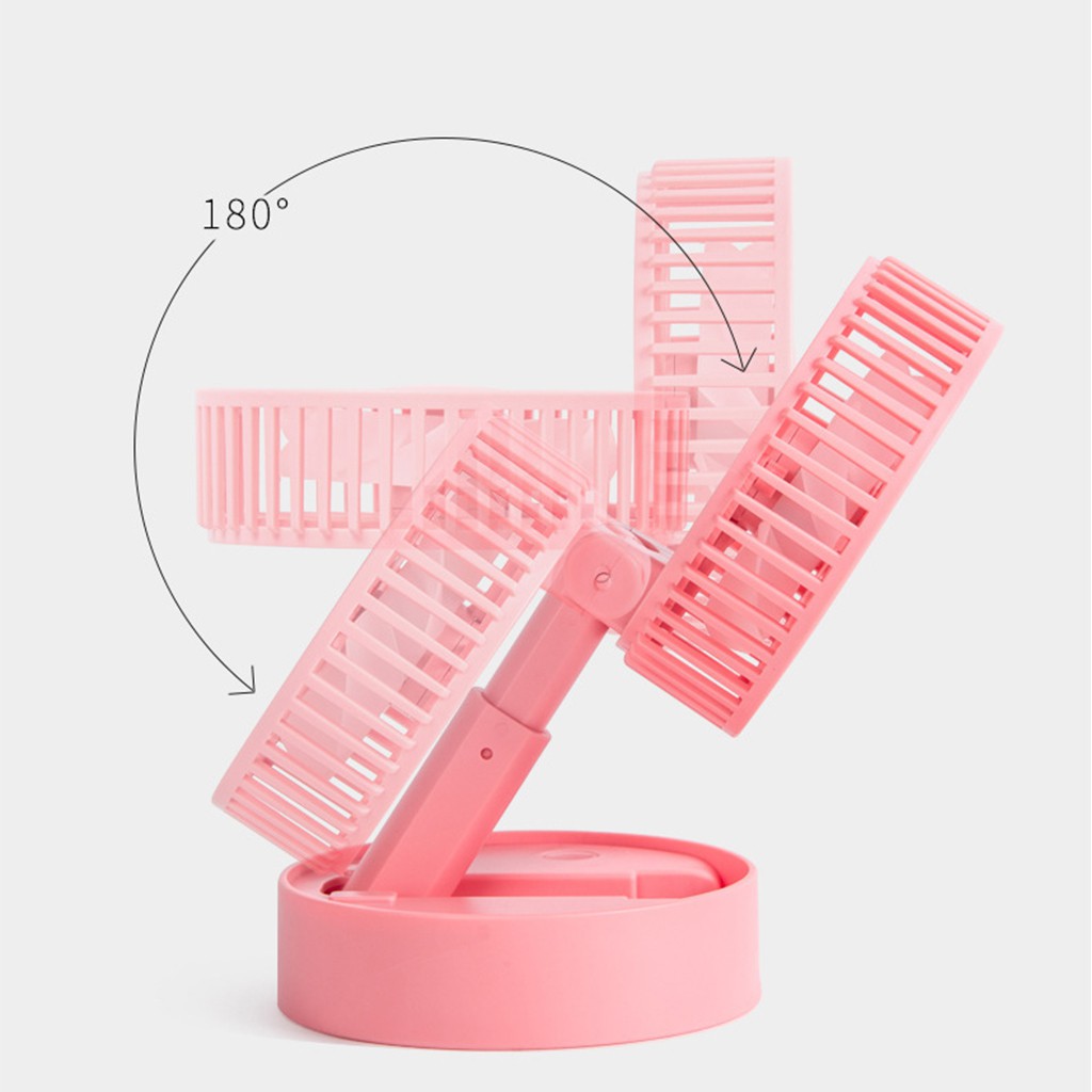 Quạt tích điện mini để bàn gấp gọn A9, Quạt mini cầm tay tích điện tiện dụng | BigBuy360 - bigbuy360.vn