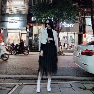 [ Hàng VNXK ảnh thật + clip] Chân váy tua rua chân váy voan tầng