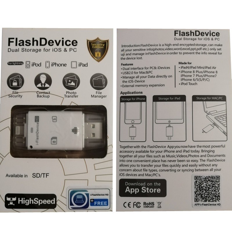 Đầu Đọc Thẻ Nhớ Micro Sd Tf Đa Năng Cho Iphone / Ipad