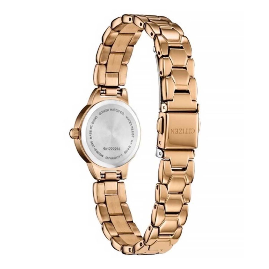 Đồng Hồ Nữ Citizen Đính Đá Swarovski Dây Thép Không Gỉ EZ7013-58A - Mặt Trắng