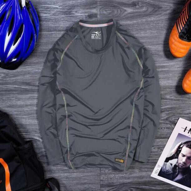 Áo bó cơ tay dài - gymer thể thao - áo giữ nhiệt