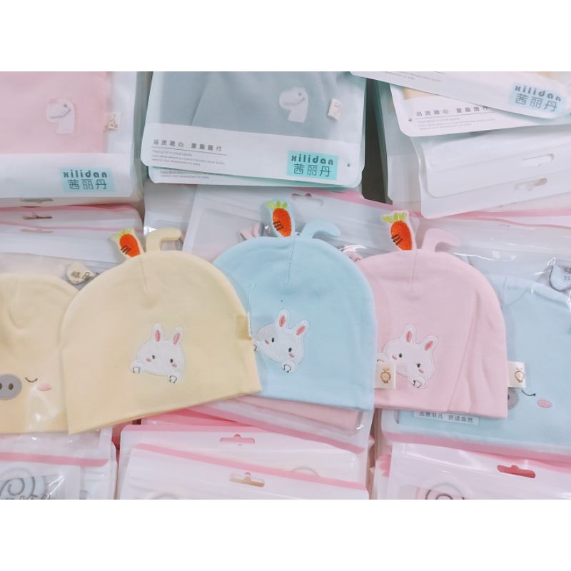 Mũ sơ sinh cho bé siêu dễ thương cotton len mềm mịn