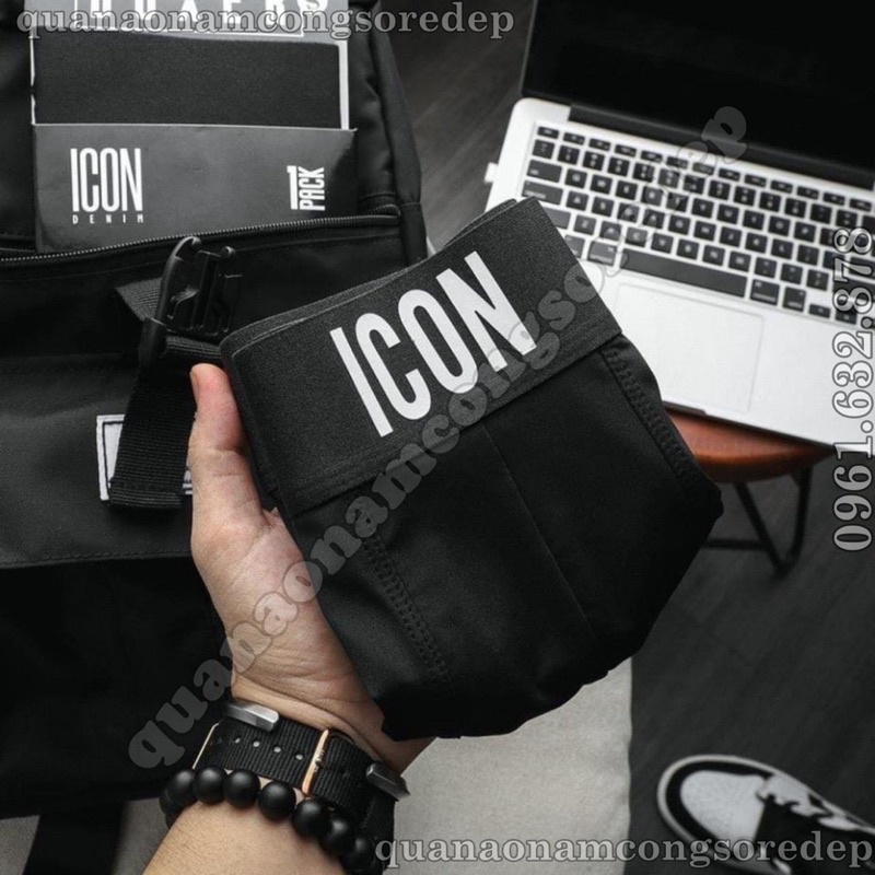 SET 4 , SET 5 quần sịp nam ICON. Quần Lót đùi nam Thun Lạnh ICON Co dãn 4 chiều, Sịp đùi Nam, quần sịp boxer Thun Lạnh