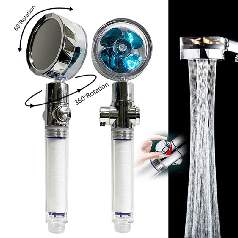Đầu Vòi Hoa Sen Xoay 360 Độ Bằng ABS Tiết Kiệm Nước Tiện Dụng