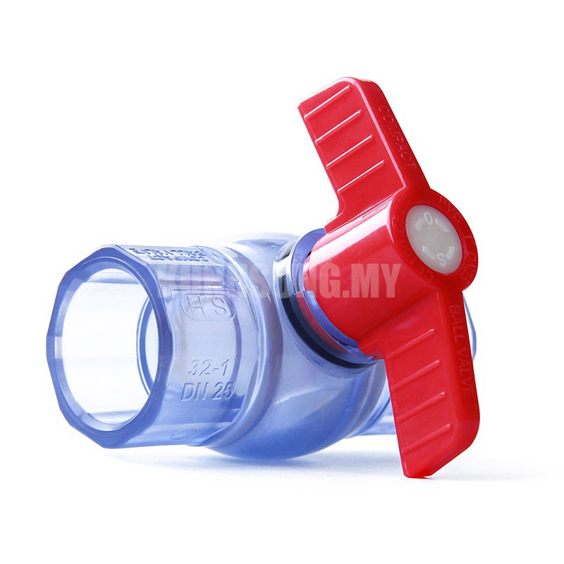 1 Van PVC Trong Suốt 20/25/32mm Cho Ống Nước Bể Cá