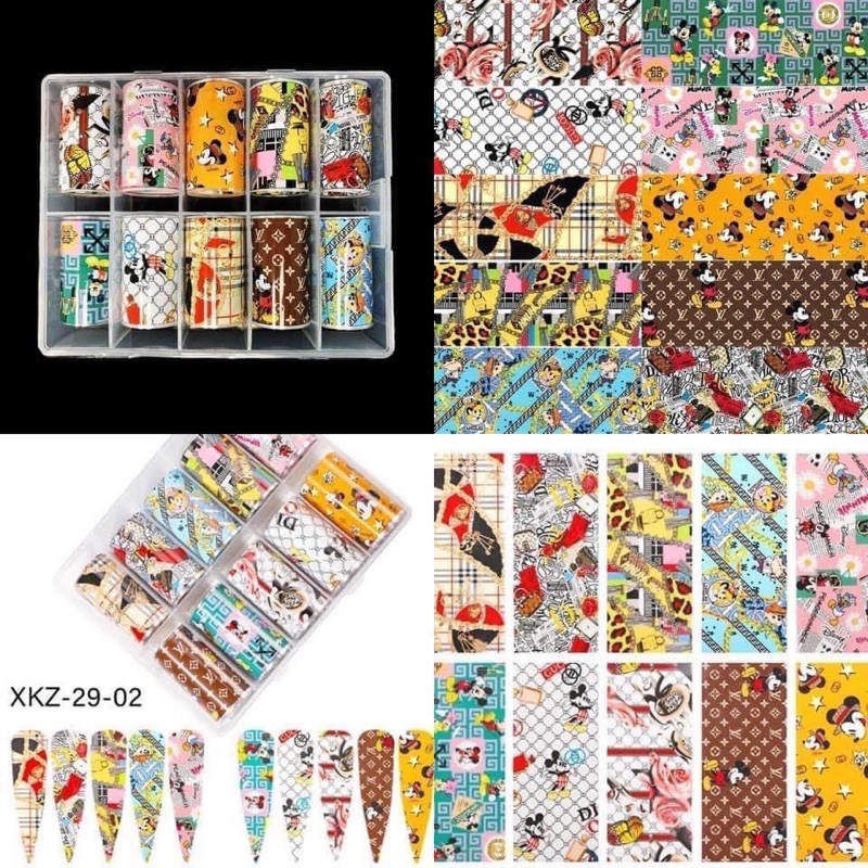 foil mẫu đẹp trang trí móng