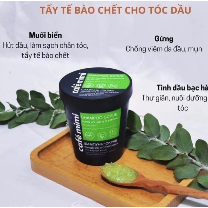 TẨY DA CHẾT DA ĐẦU CAFE MIMI SHAMPOO SCRUB